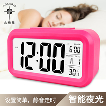 Polaris smart clock automatic photosensitive lazy electronic alarm clock silent fashion luminous small alarm clock creative clock