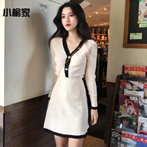 Autumn and winter suit women dress small man small fragrant wind sweater with skirt two sets women short knitted skirt