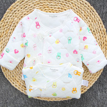 Baby coat cotton autumn and winter baby clothes newborn cotton half back clothes newborn baby wet cotton clothes 2 pieces