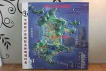Full color 3D printing satellite terrain teaching model scientific research and flood control operation drill model customization