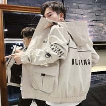 Mens coat spring 2021 New Korean trend baseball clothes function wild students spring and autumn tooling jacket