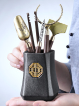 Tea Ceremony 6 gentleman Kung Fu tea accessories Tea Ceremony 6 gentleman set Daquan Tea making tools Tea needle Tea knife Tea spoon