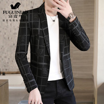 Rich bird casual suit mens Korean version of single suit jacket mens trend slim handsome spring and autumn