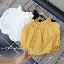 Baby cotton bud big pp shorts Korean baby clothes 2021 summer new boys and girls casual three-point pants