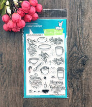 Law Love like Latte Love You a Latte import transparent seal