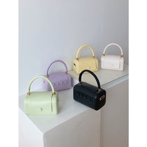 Niche design box small square bag hand bag shoulder shoulder crossbody 0 55kg