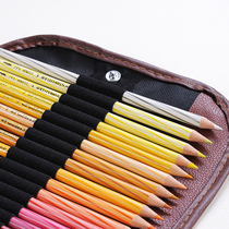 Sketch bag insert pen bag art student special storage bag folding brush bag folding canvas pen curtain 36 48 72 hole color simple pencil bag art supplies art Test adult button curtain
