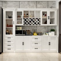 Living room wine cabinet against the wall Modern simple European dining room cabinet side cabinet cabinet combination Roman column Nordic cabinet customization