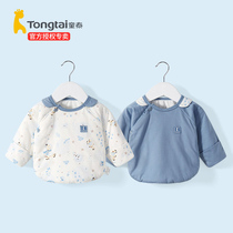 Tongtai baby half-back clothes Autumn and winter newborn clothes warm thickened newborn monk clothes Baby top cotton winter