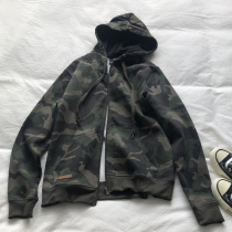  Camouflage jacket female spring and autumn Korean student bf street loose 2020 new casual cardigan hooded sweater tide