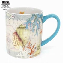 Foreign Trade Boutique LANG Mug Standard American Mark Painted Cup Conch Coffee Cup Handy Cup