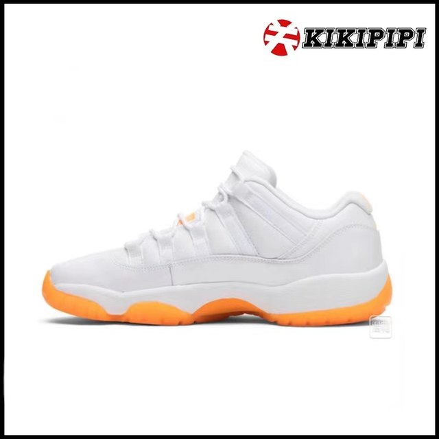 AirJordan11LowAJ11 ສີຂາວ Orange ສີຂາວ Orange Citrus Joe 11 ເກີບບ້ວງຕ່ໍາ AH7860-139