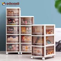 Drawer-type containing cabinet plastic home containing box toilet multilayer lockers snacking toy nip stitchup cabinet
