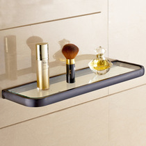 Copper black ancient mirror in front of the makeup table product shelf Bathroom sink glass shelf Bathroom hardware pendant