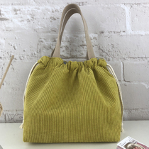 New Japanese lunch bag Hand bag insulated lunch box bag Tote Bag tote bag to work with rice bag large capacity lunch bag