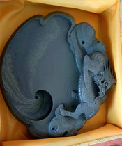Special offer boutique Shanxi Wutai Mountain natural Wenshan greenstone retro unicorn Xianrui inkstone four treasures of the study Duan inkstone