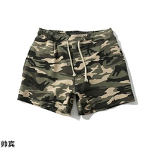 Cotton camouflage pants mens three-point shorts fashion casual sports shorts mens running fitness 3-point pants hot pants