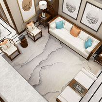 Ocean Rose New Chinese Style Living Room Carpet Tea Table Mat Nordic Brief Abstract Bedroom bedside blanket rectangular European style