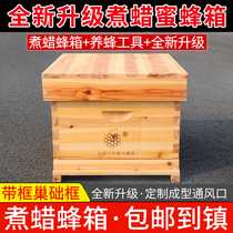 Middle Beehive Beehive Cooking Wax Standard Trapping Beehive Boxes Full Range Cedar Wood Beekeeping Tools Honeybee Tank Flat Case Drawing