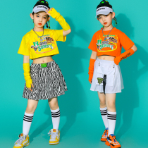 61 children acting out of uniform for girls performing clothing student cheerleading jazz dance girl street dance suit Chaumen