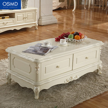 Auchan Meidi coffee table European coffee table High-end coffee table living room white coffee table