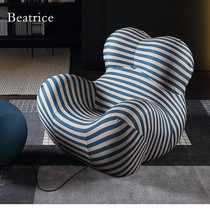 Moms Embrace Lazy Sofa Italian Designer Creative Leisure Chair Net Red Single Recliner Hydrangea Chair