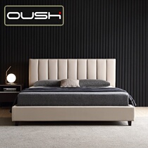 Nordic Small Household Genuine Leather Bed Main Sleeper Layer Cow Leather 1 8 m Soft Foreskin Bed Modern Minimalist double storage bed