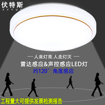 LED radar Human body induction sound and light control Ceiling light Aisle stair corridor sound control engineering Super bright led induction light