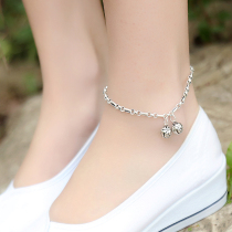 S925 pure silver retro Thai silver Japan and South Korea Foot Ring Fashion Sensuo Circle Casual Bell Foot Chain Send Girlfriend