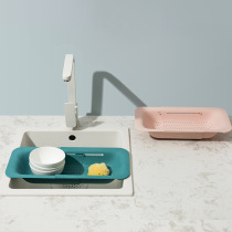Kitchen Drain Basket Sink Telescopic Plastic Washing basin pool Water filtration basket Sink Wash Vegetable Basket