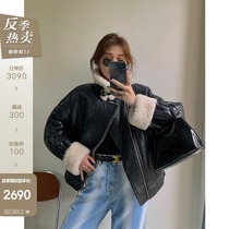 CC fur Ken bean wind new imported Icelandic fur fur one fur coat female young autumn and winter