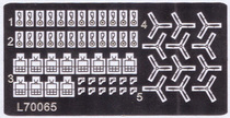 Full face model making tool etching sheet PE 70065 1:700 American F4F carrier aircraft set