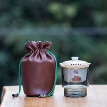 Grass Kung Fu Travel Tea Set Single Glass Quick Passenger Cup A Pot Of Tea Dau Zen to the Outdoor Portable Tea Bowl