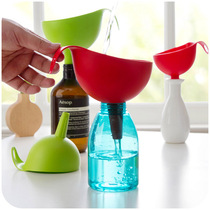 Enzyme bucket with thick adhesive hook plastic funnel kitchen household funnel glass bottle funnel size oil leak