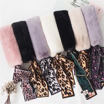 Scarf woman winter imitation rabbit fur plush 100 hitch collar BAO WEN net red surrounding neck East gate butterfly knot small neckline