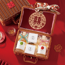 Eclipse Customized hand basket Fruit wine lady Low sweet wine Blue plum wine gift box accompanied by a new wedding gift for newlyweds