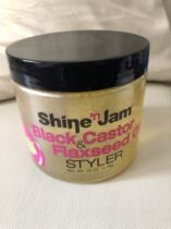 Shine n Jam Black Castor and Flaxseed Oil Styler 16 Oz