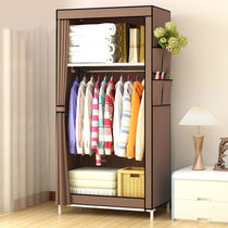 Special cabinet for quilt Economical shelf Simple hanger with cloth cover Temporary wardrobe Bedroom floor-to-ceiling