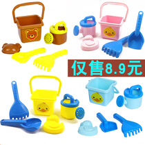 Childrens beach toys plastic small bucket plus shovel toddlers Castle baby big single set