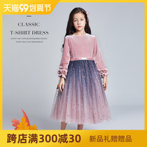 Girl dress 2021 autumn new children fairy Air child princess dress foreign baby summer dress