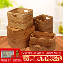 Vietnam rattan storage box storage basket dirty clothes storage basket bedroom woven basket fabric Nordic home large