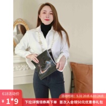 White Shirt Lady Autumn Winter 2021 New Design Sensation Little Crowd Nehitch Top Feel Blouse