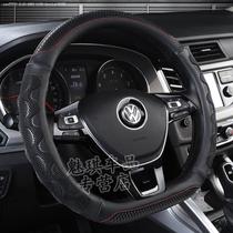 New four-season cloth car steering wheel cover D-type warm Suiteng Bora Polo Tiguan L car handle