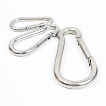 Carabiner load-bearing quick-hanging multifunctional stainless steel spring buckle iron chain clasp small safety buckle adhesive hook