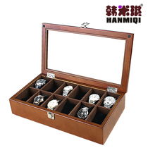Watch box storage box Wooden jewelry hand string bracelet collection Household display wooden box Simple watch box Watch collection