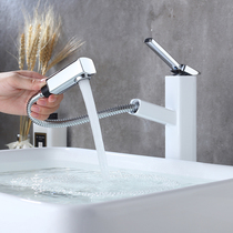 Gobijes Square drawing Basin hot and cold faucet toilet washbasin elongated table basin faucet