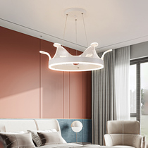 Nordic Lamps Modern Minimalist Living-room Bedroom Crown Light Lavish Lighting Nets Red Children Rooms Cozy Romantic Chandelia
