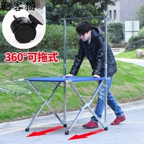 Stall shelf Folding night market stall hanger telescopic frame Outdoor portable mobile display table Push-pull movable