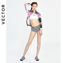 VECTOR wetsuit woman coat with slim and breathable long sleeve swimsuit sunscreen zipped surf jacket head jellyfish