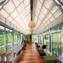 Tempered glass Curtain wall Laminated glass canopy Glass curtain wall Glass canopy Steel structure Tempered glass